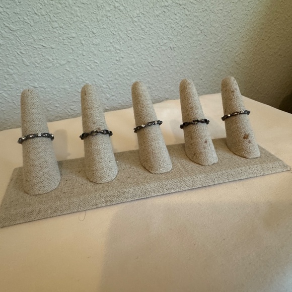 Park Lane Hematite ring and earring collection - NWOT - Size 7 rings - Picture 5 of 6